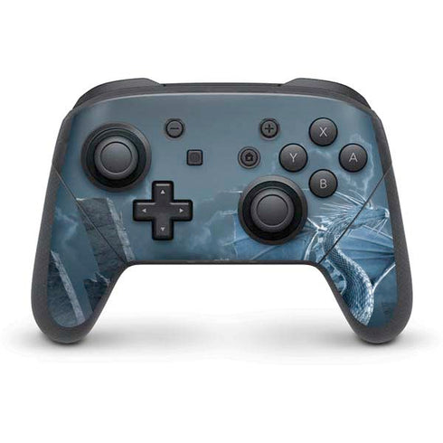 Vincent Hie Silver Dragon Nintendo Switch Pro Controller Skin