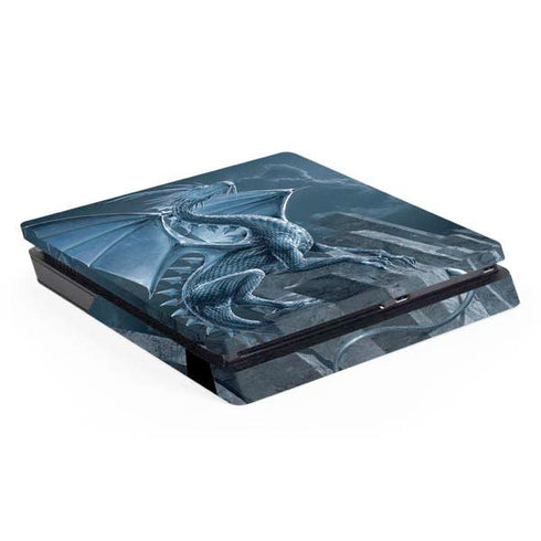 Vincent Hie Silver Dragon PS4 Slim Skin