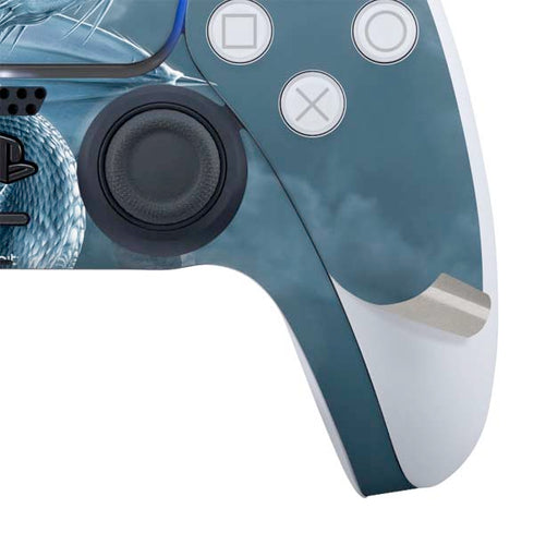 Silver Dragon by Vincent Hie PS5 Slim Digital Edition Bundle Skin