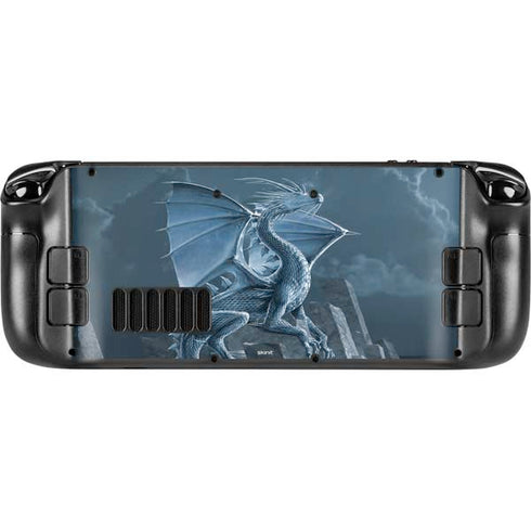 Vincent Hie Silver Dragon Steam Deck Handheld Gaming Computer Skin