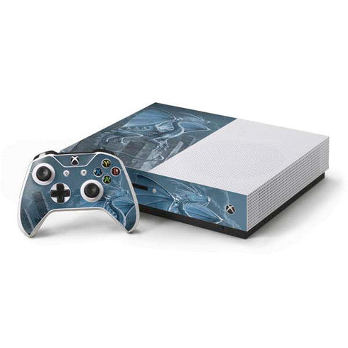 Vincent Hie Silver Dragon Xbox One S Console and Controller Bundle Skin
