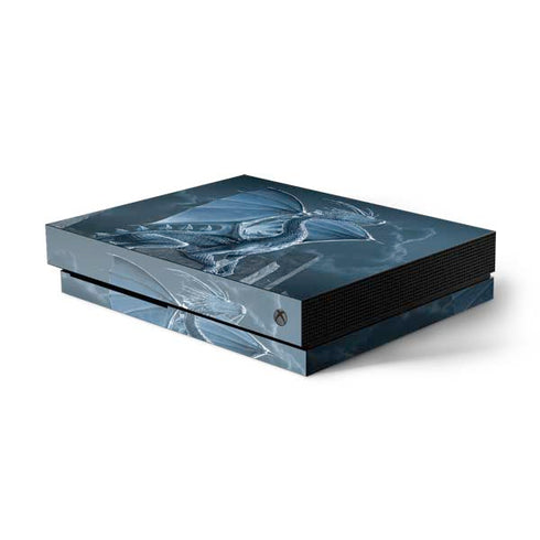 Vincent Hie Silver Dragon Xbox One X Console Skin