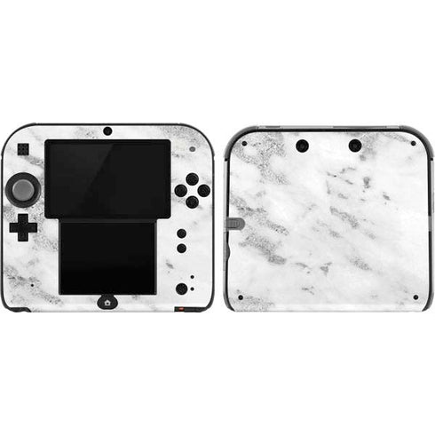 Silver Marble Nintendo 2DS Skin
