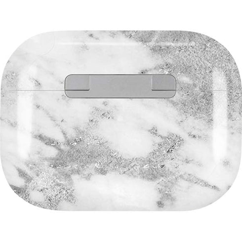 Silver Marble AirPods Pro 2nd Gen Skin