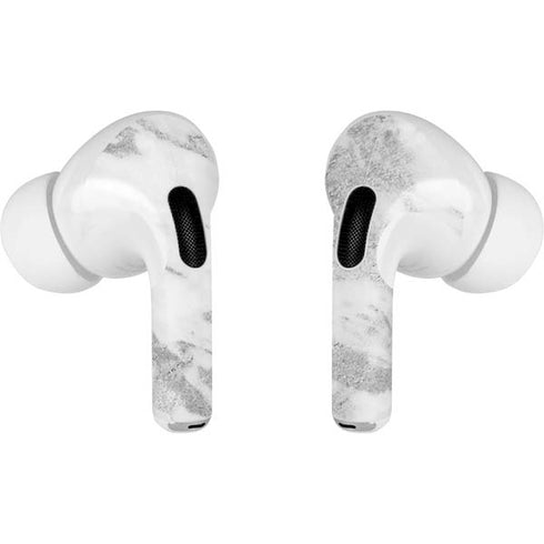 Silver Marble AirPods Pro 2nd Gen Skin