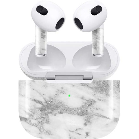 Silver Marble Apple AirPods (3rd Gen 2021) Skin