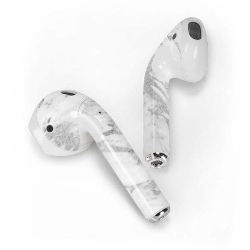 Silver Marble Apple AirPods Skin