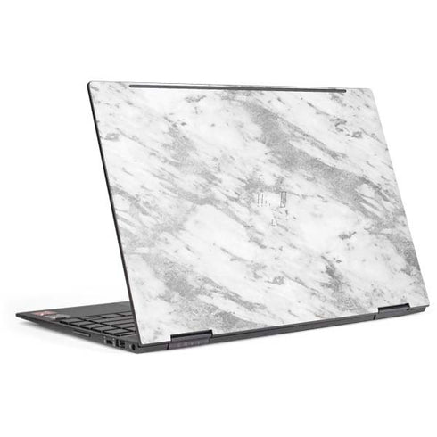 Silver Marble HP Envy Skin