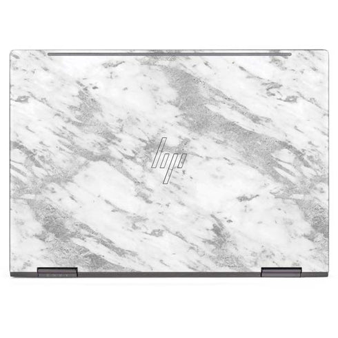 Silver Marble HP Envy Skin