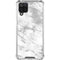Silver Marble Galaxy A12 Clear Case