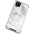 Silver Marble Galaxy A12 Clear Case