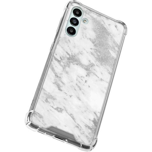 Silver Marble Galaxy A13 5G Clear Case