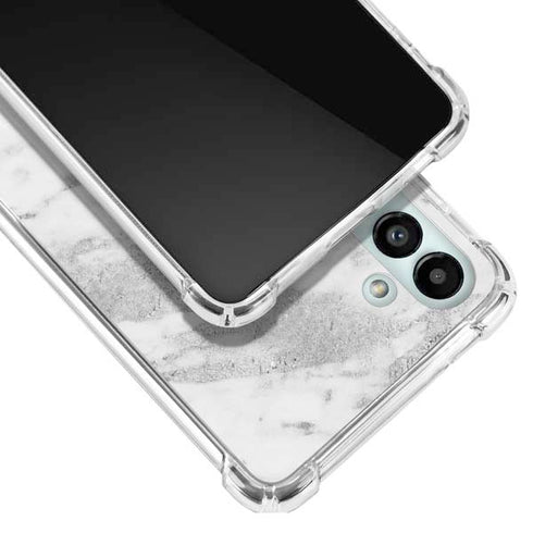 Silver Marble Galaxy A13 5G Clear Case