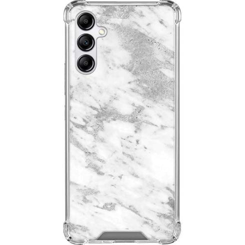 Silver Marble Galaxy A14 5G Clear Case