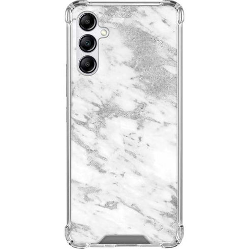 Silver Marble Galaxy A15 5G Clear Case