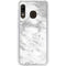 Silver Marble Galaxy A20 Clear Case
