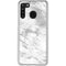 Silver Marble Galaxy A21 Clear Case