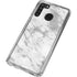 Silver Marble Galaxy A21 Clear Case