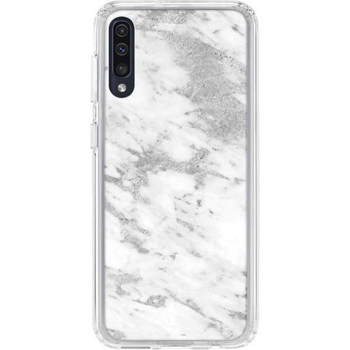 Silver Marble Galaxy A50 Clear Case