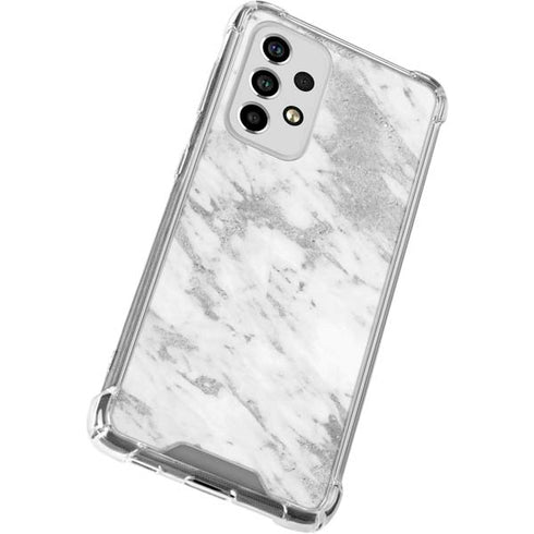 Silver Marble Galaxy A53 5G Clear Case