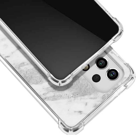 Silver Marble Galaxy A53 5G Clear Case