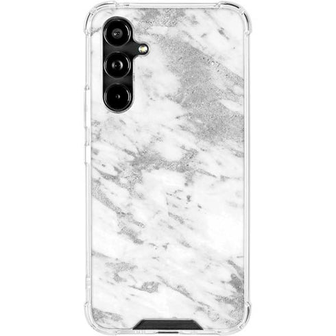 Silver Marble Galaxy A54 5G Clear Case