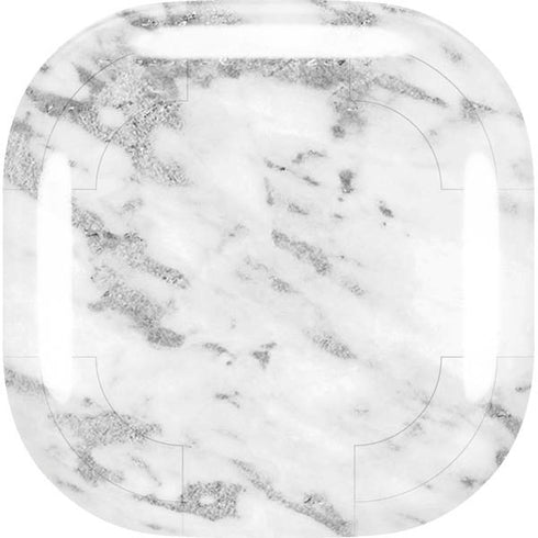 Silver Marble Galaxy Buds Live Skin
