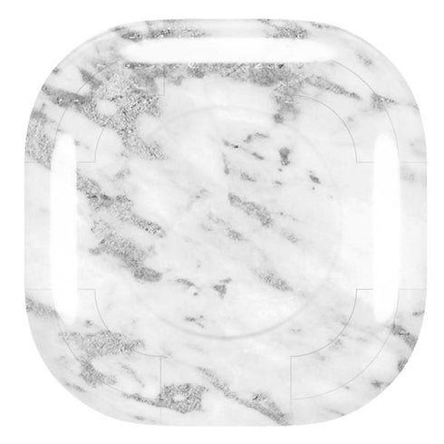 Silver Marble Galaxy Buds Pro Skin