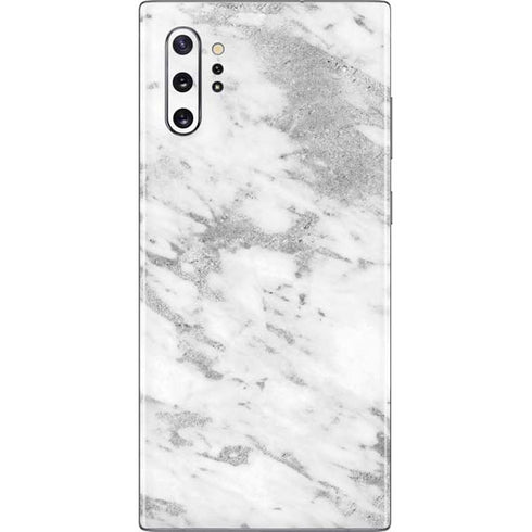 Silver Marble Galaxy Note 10 Plus Skin