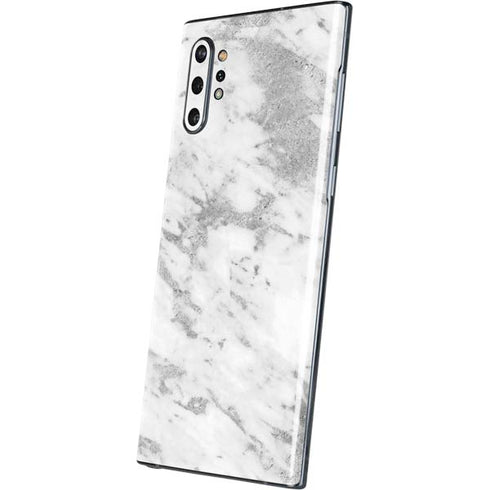 Silver Marble Galaxy Note 10 Plus Skin