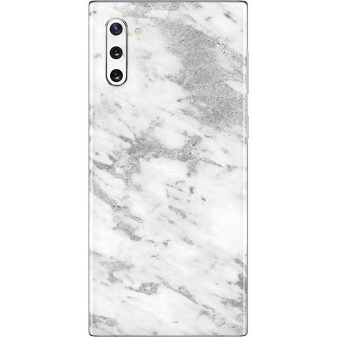 Silver Marble Galaxy Note 10 Skin