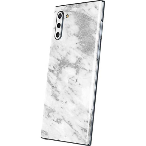 Silver Marble Galaxy Note 10 Skin