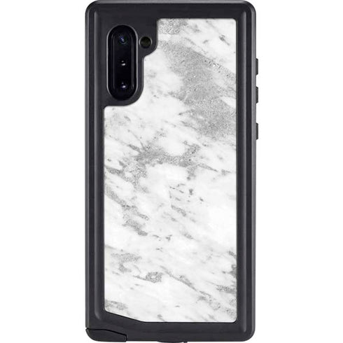 Silver Marble Galaxy Note 10 Waterproof Case