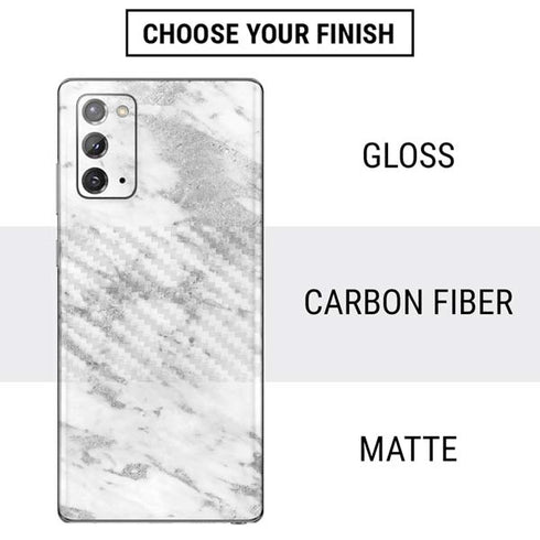 Silver Marble Galaxy Note20 5G Skin