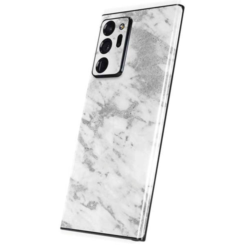 Silver Marble Galaxy Note20 Ultra 5G Skin