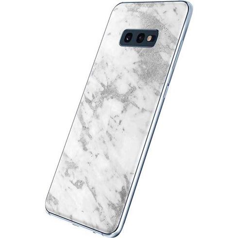 Silver Marble Galaxy S10e Skin