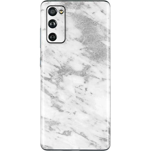 Silver Marble Galaxy S20 Fan Edition Skin