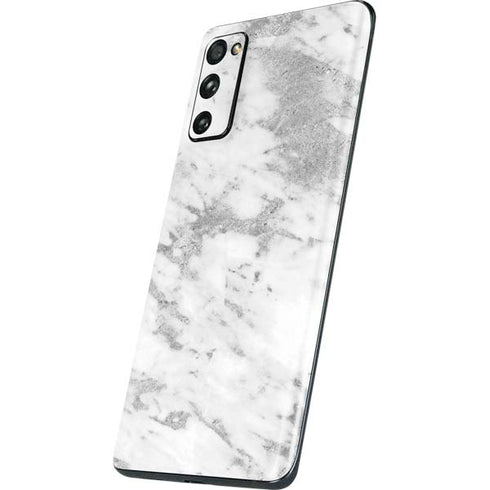 Silver Marble Galaxy S20 Fan Edition Skin
