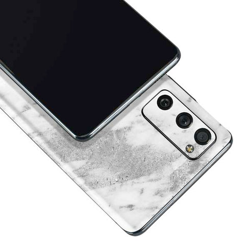 Silver Marble Galaxy S20 Fan Edition Skin