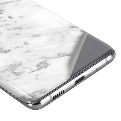 Silver Marble Galaxy S20 Skin