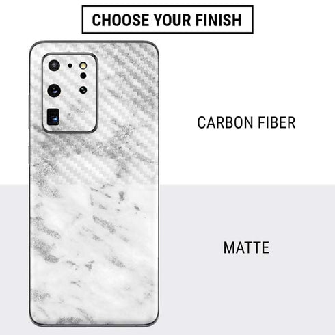 Silver Marble Galaxy S20 Ultra 5G Skin