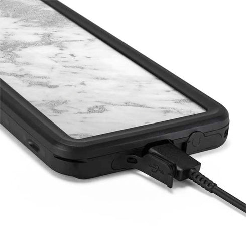 Silver Marble Galaxy S20 Waterproof Case