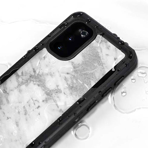 Silver Marble Galaxy S20 Waterproof Case