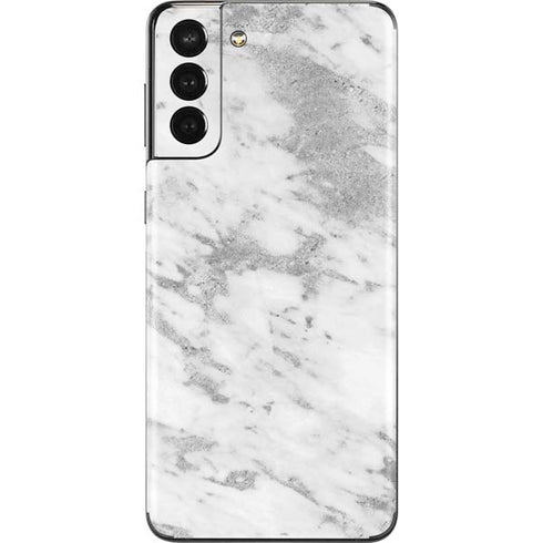 Silver Marble Galaxy S21 Plus 5G Skin
