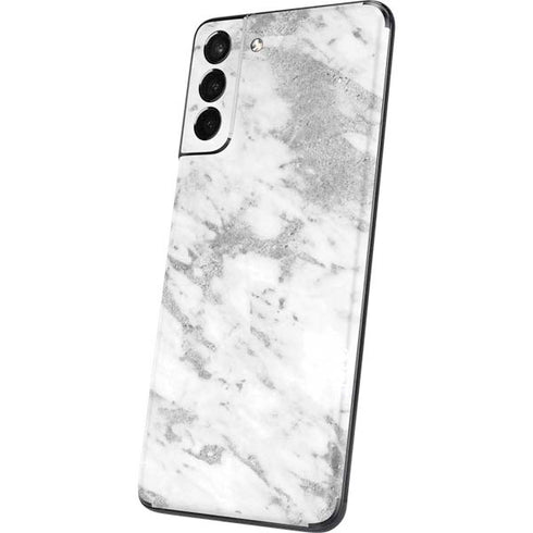 Silver Marble Galaxy S21 Plus 5G Skin