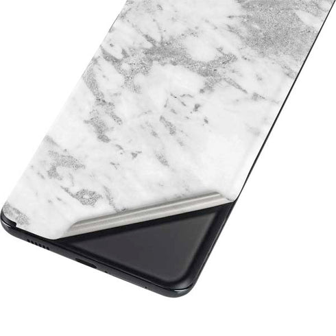 Silver Marble Galaxy S21 Plus 5G Skin