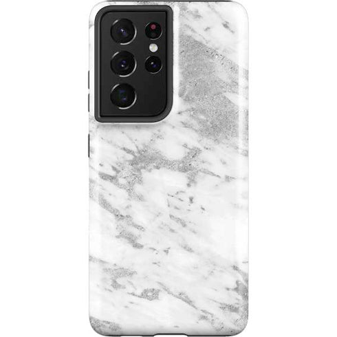 Silver Marble Galaxy S21 Ultra 5G Pro Case