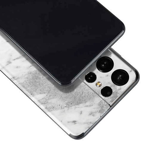 Silver Marble Galaxy S21 Ultra 5G Skin