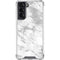 Silver Marble Galaxy S22 Clear Case