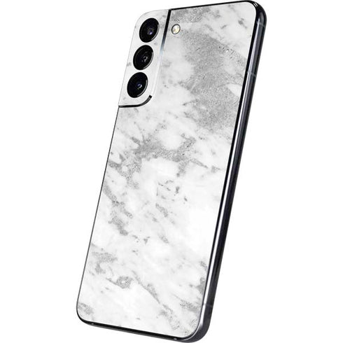 Silver Marble Galaxy S22 Plus Skin